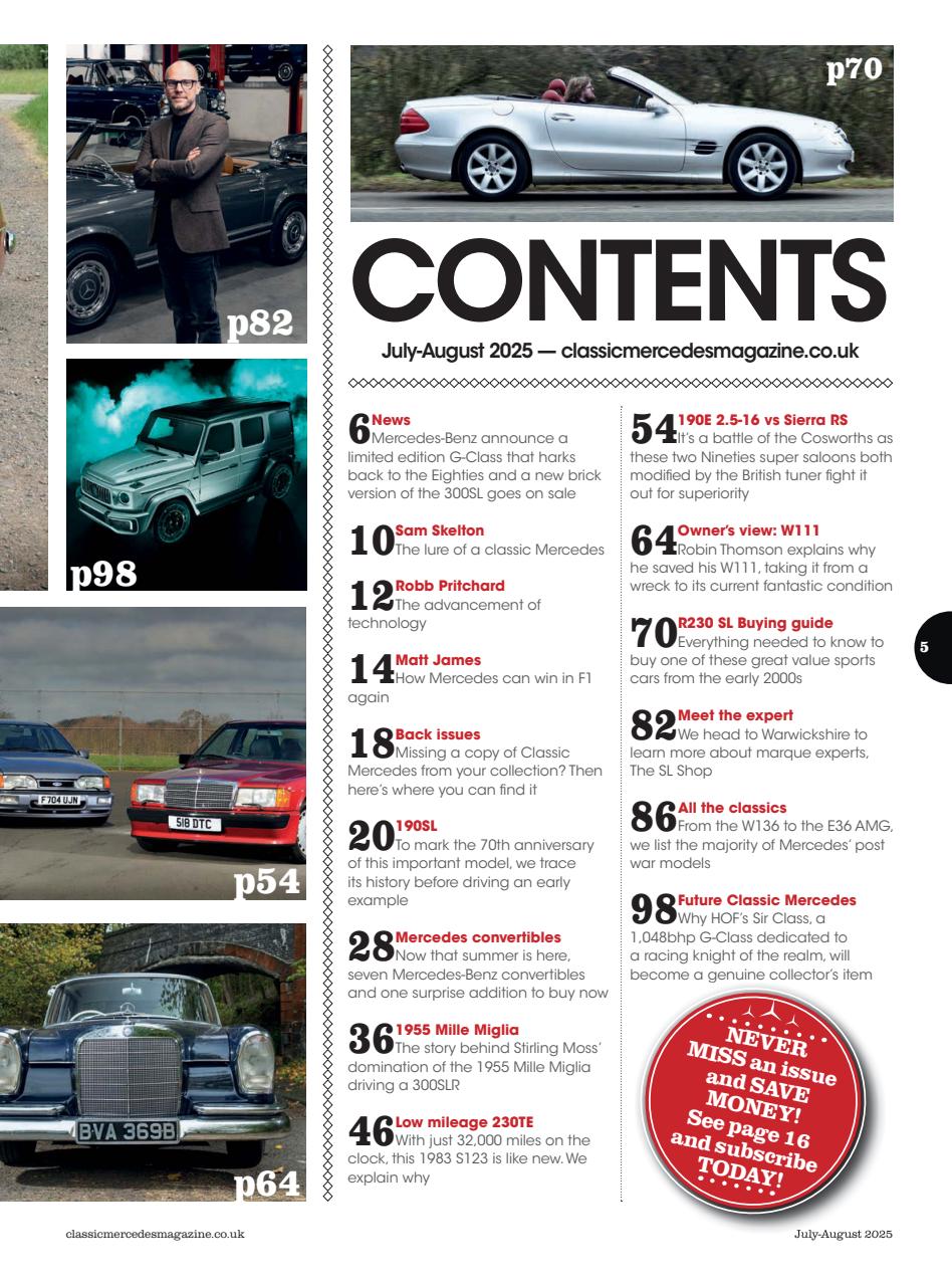 Classic Mercedes Preview Pages