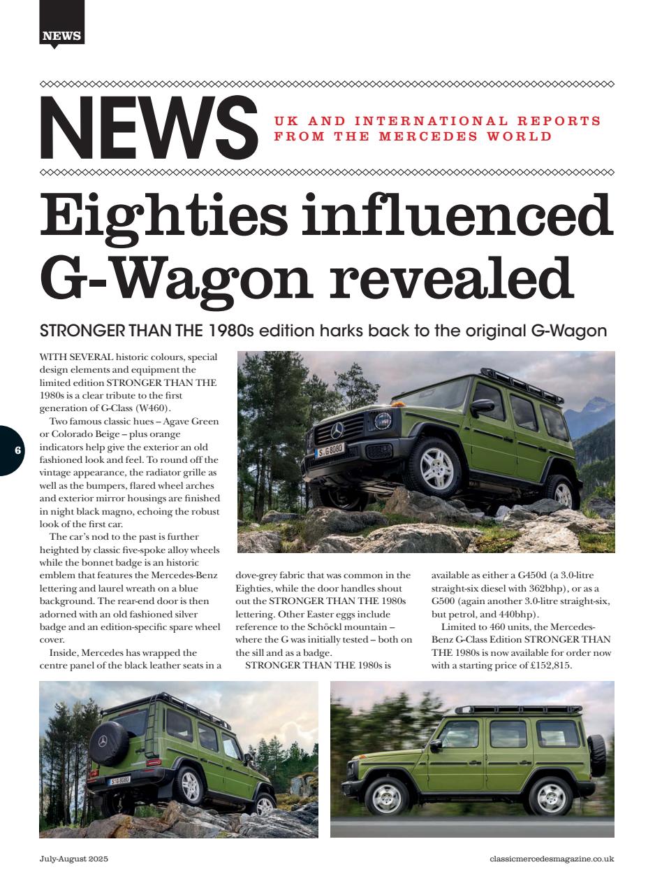 Classic Mercedes Preview Pages