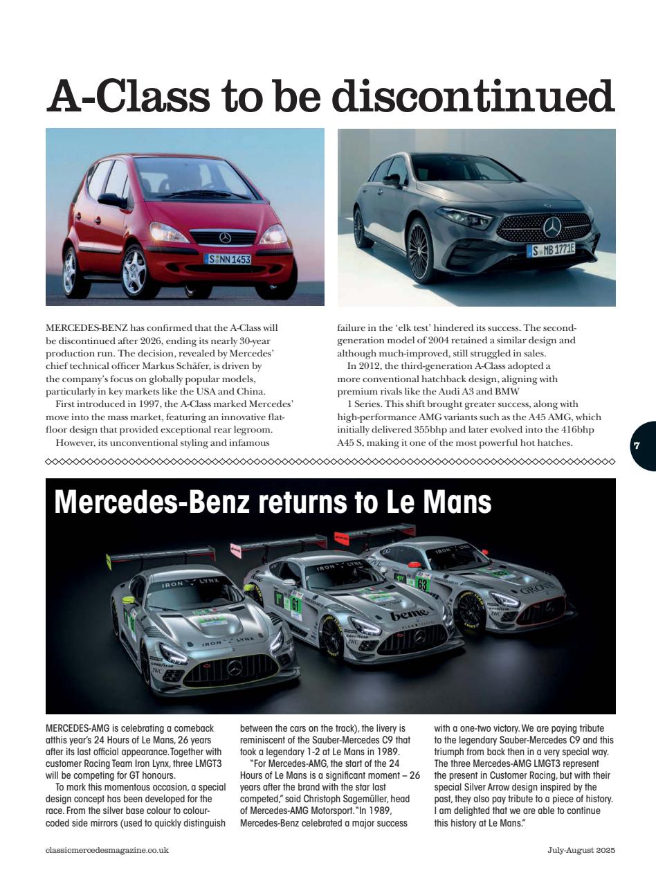 Classic Mercedes Preview Pages