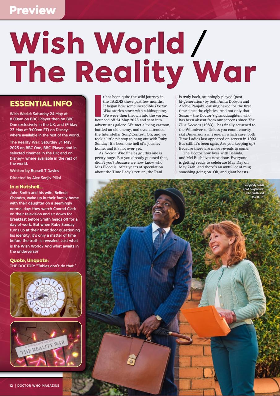 Doctor Who Magazine Preview Pages