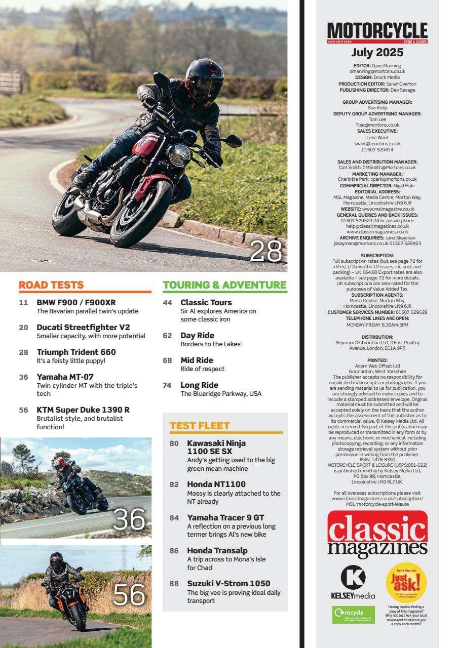 Motorcycle Sport & Leisure Preview Pages