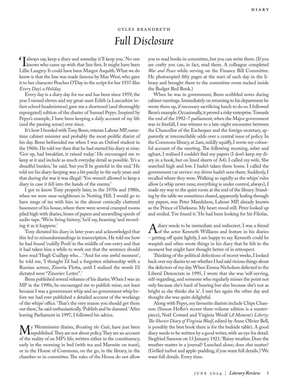 Literary Review Preview Pages
