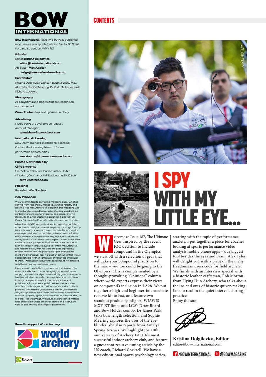 Bow International Preview Pages