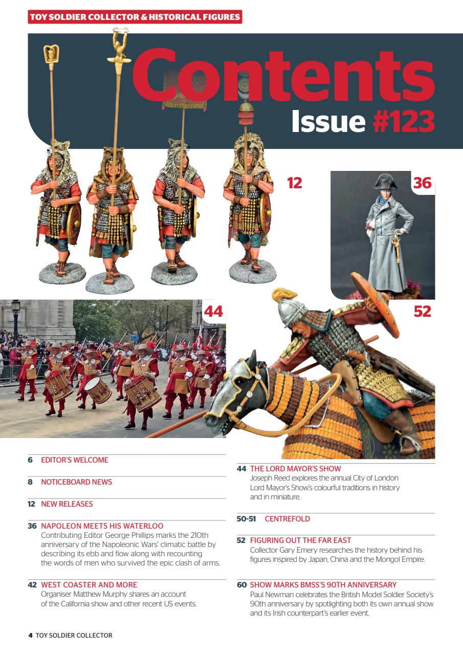 Toy Soldier Collector and Historical Figures Preview Pages