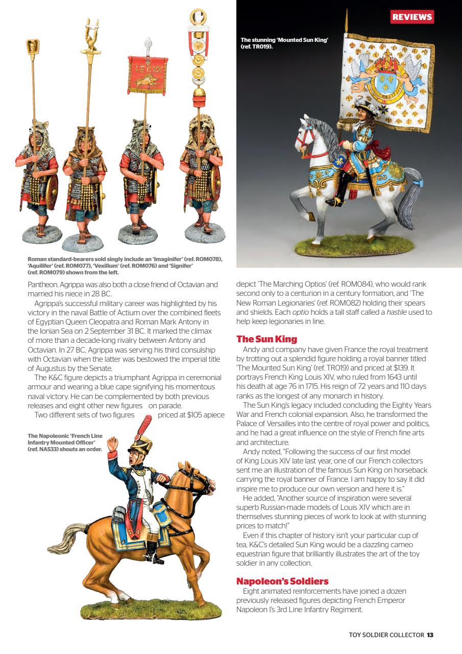 Toy Soldier Collector and Historical Figures Preview Pages