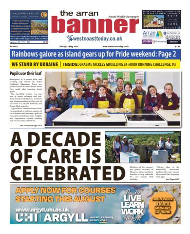 Arran Banner issue Friday, May 23, 2025