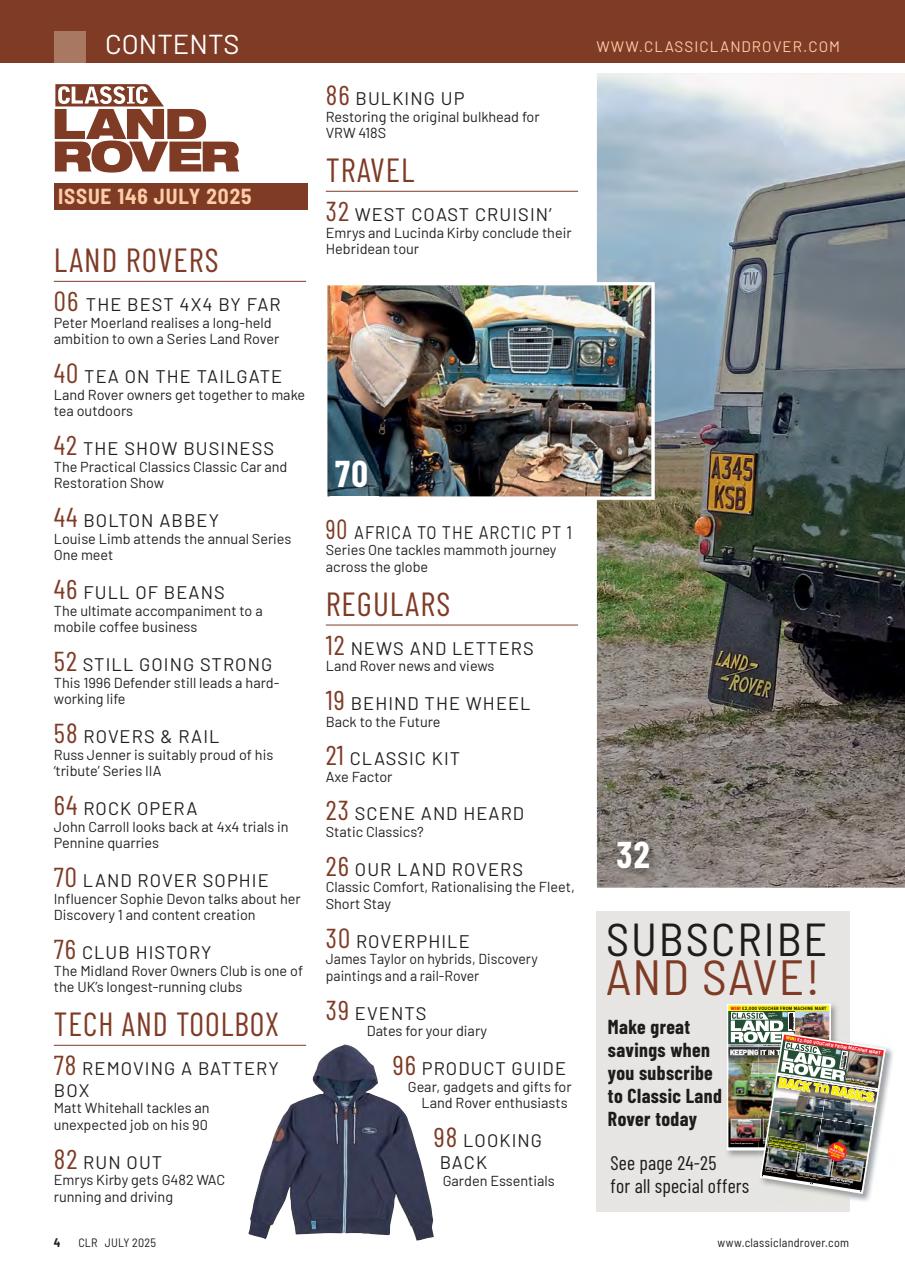 Classic Land Rover Magazine Preview Pages