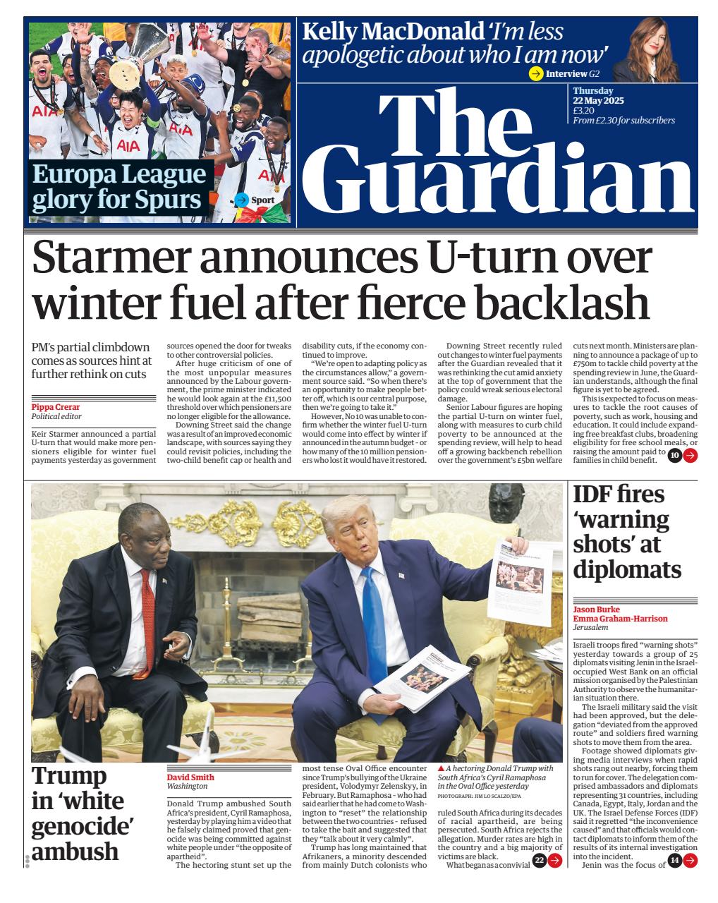 The Guardian Newspaper Preview Pages