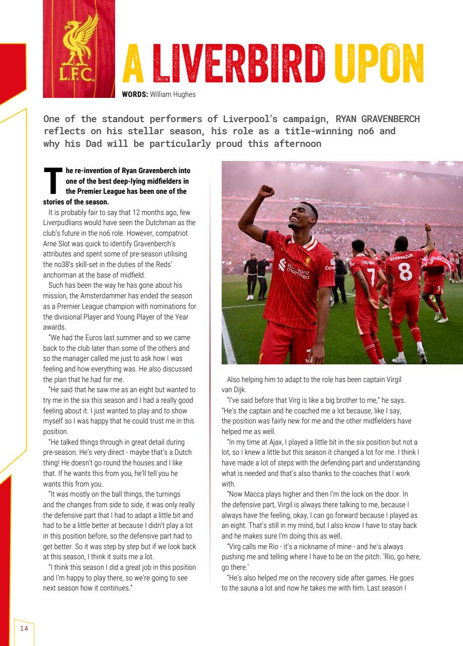 Liverpool FC Programmes Preview Pages