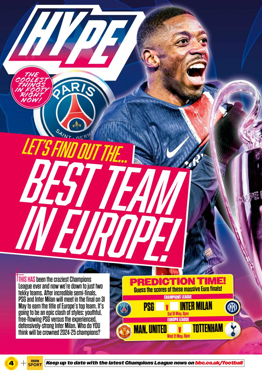 Match of the Day Preview Pages