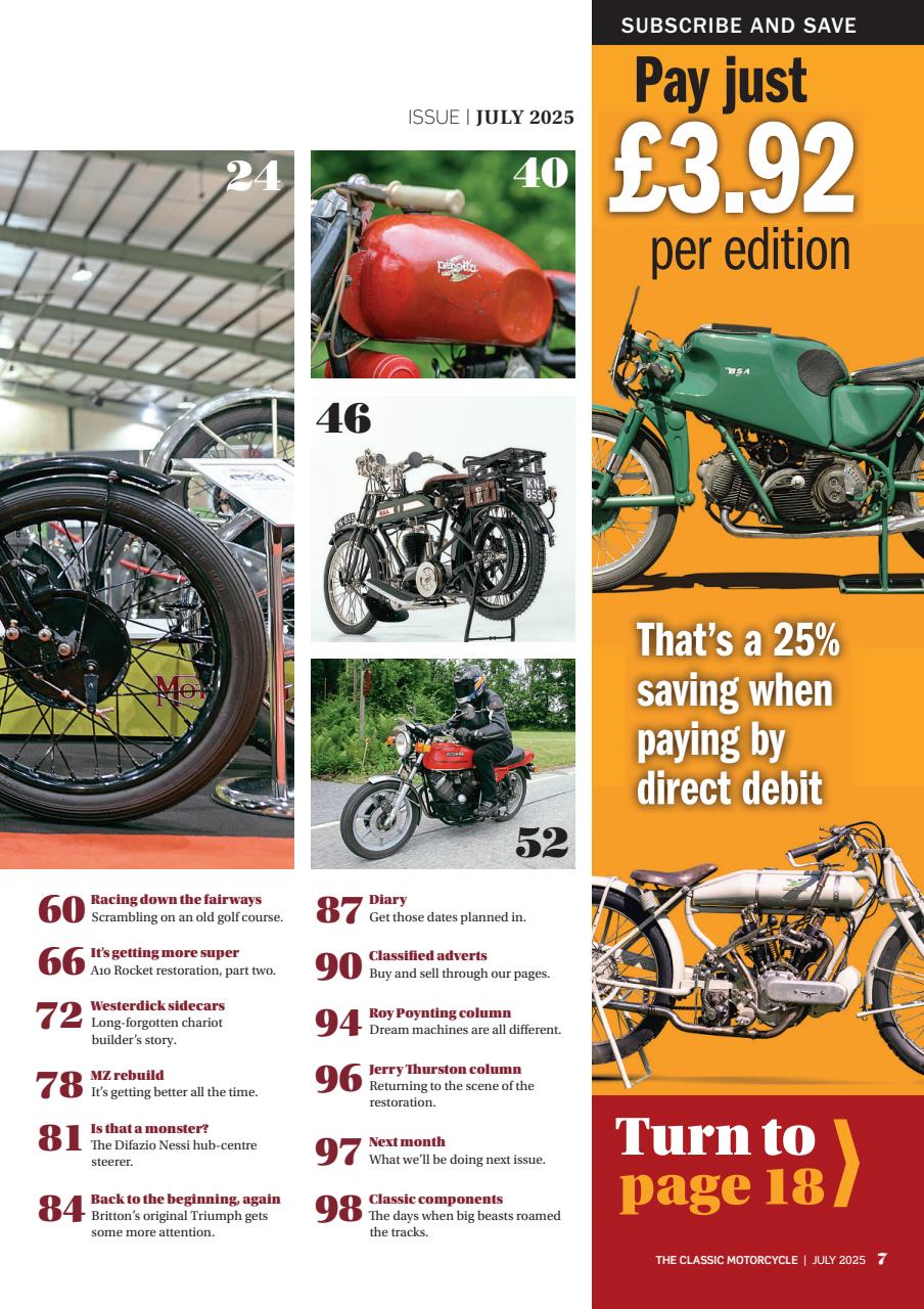 The Classic MotorCycle Preview Pages