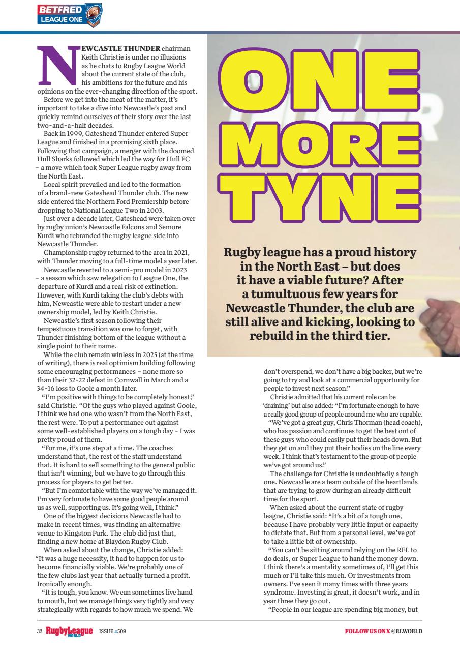Rugby League World Preview Pages