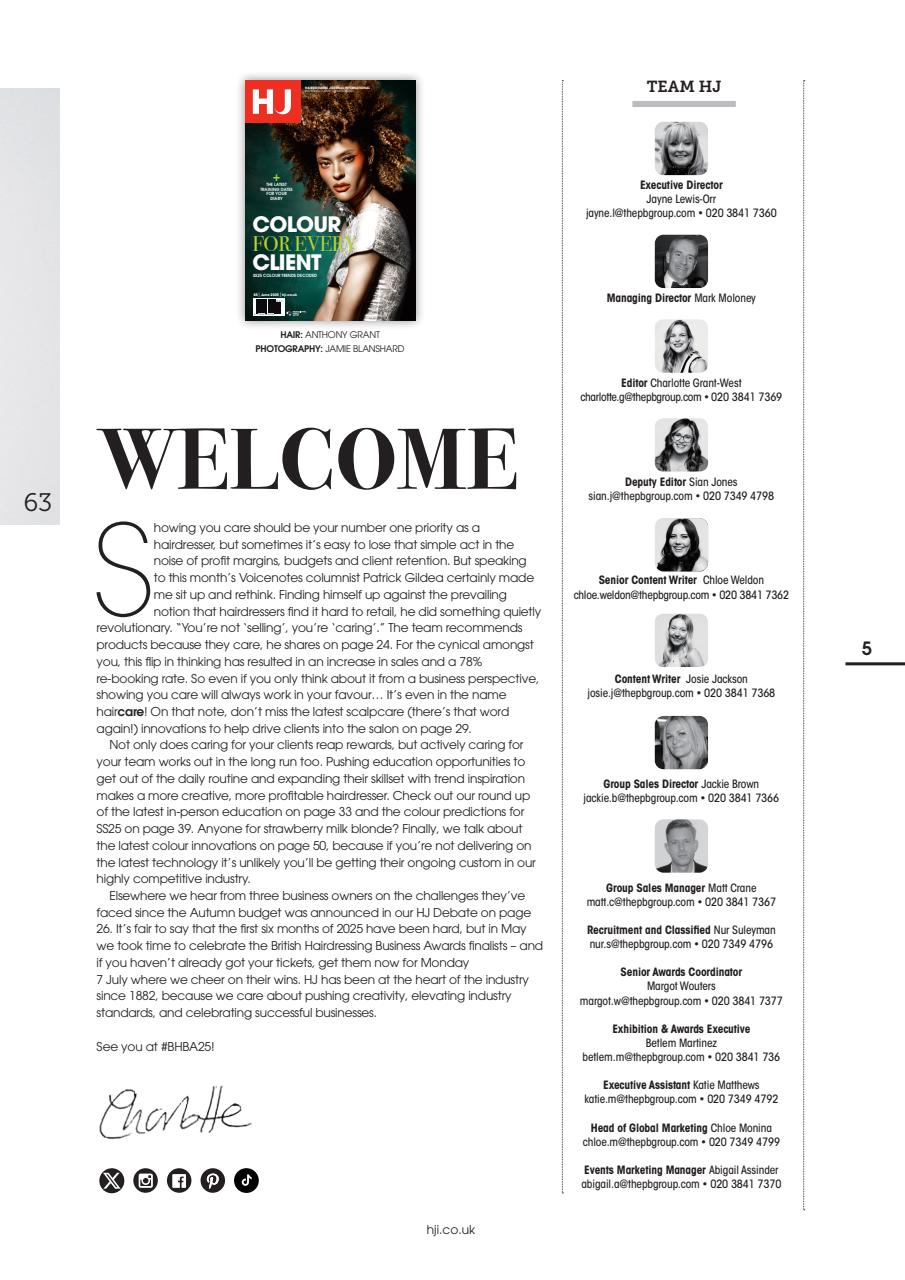 Hairdressers Journal Preview Pages