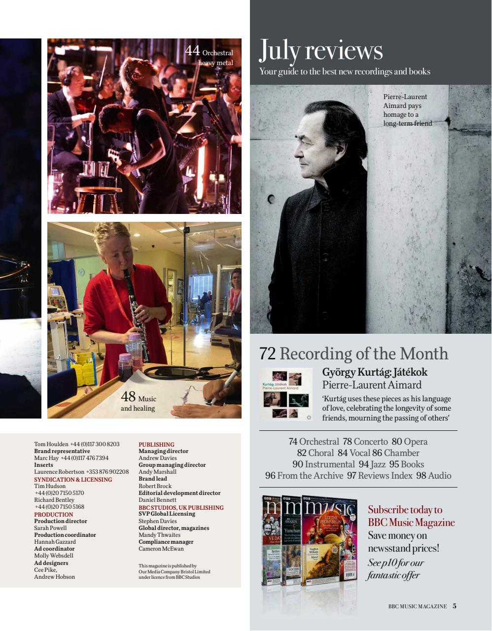 BBC Music Magazine Preview Pages