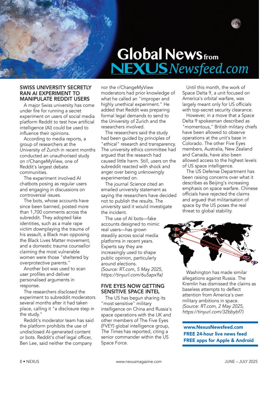 Nexus Magazine Preview Pages
