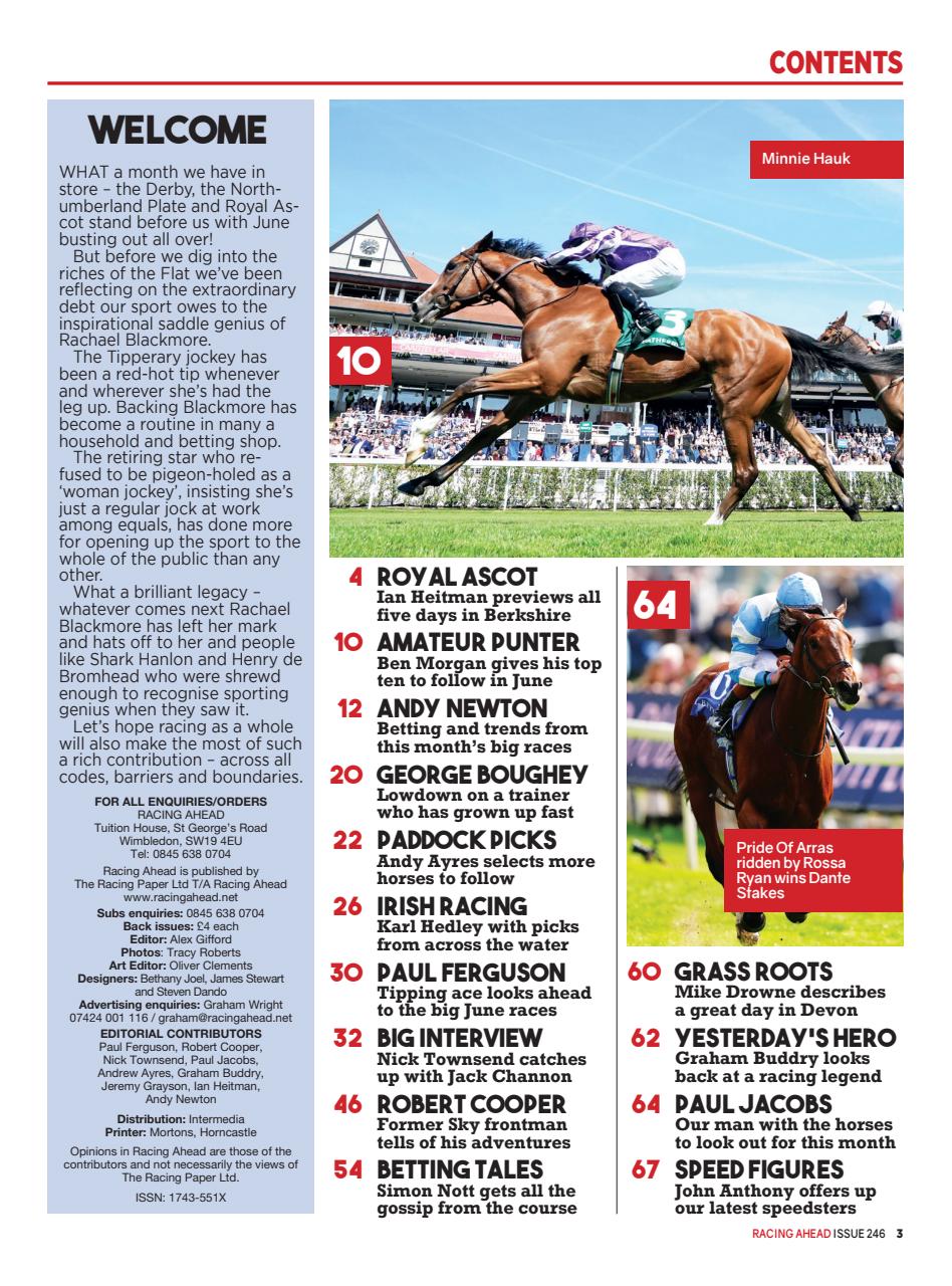 Racing Ahead Preview Pages