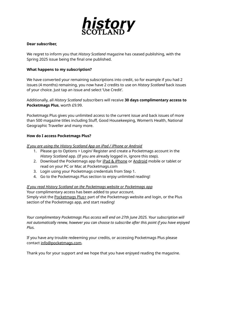 History Scotland Preview Pages