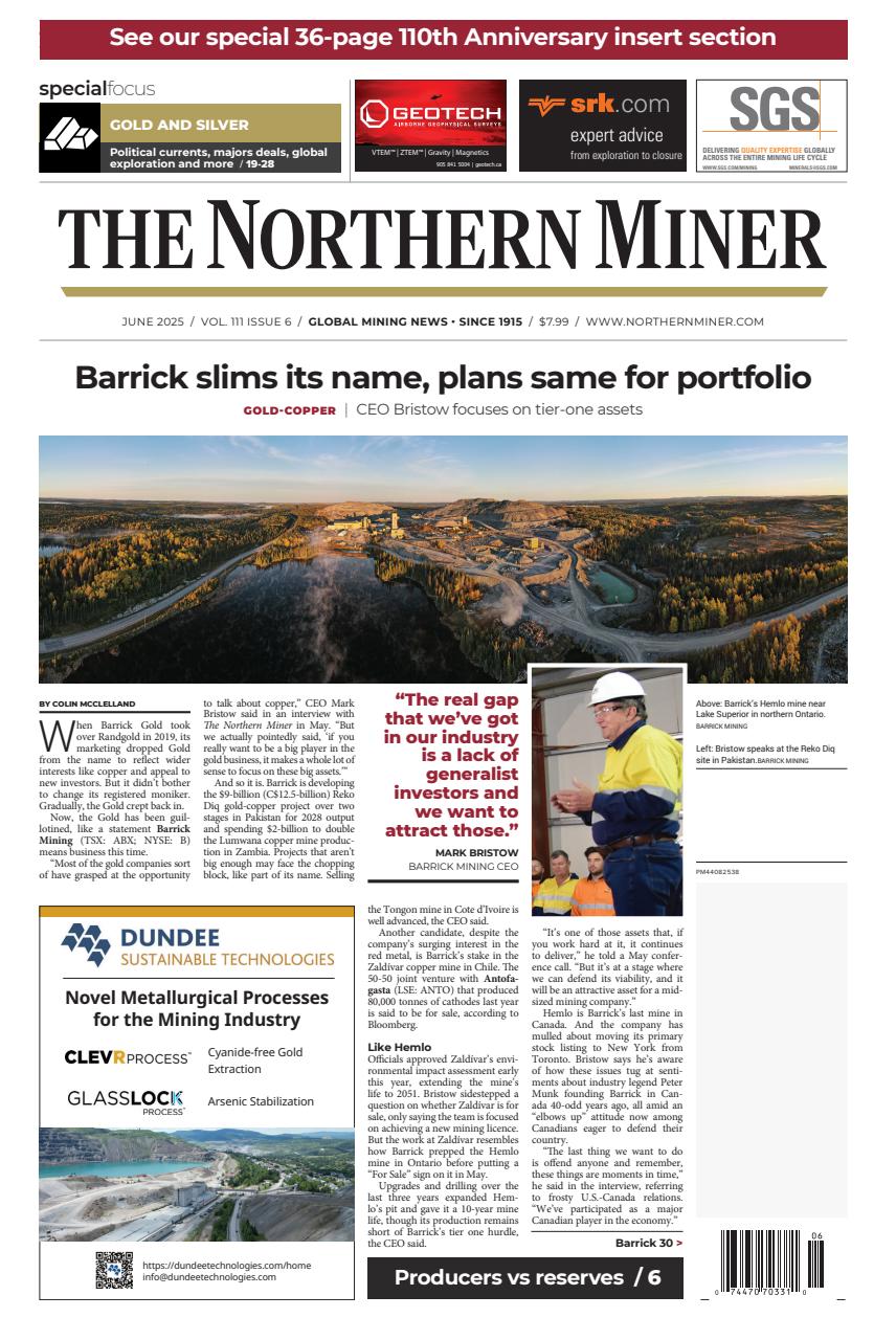 The Northern Miner Preview Pages
