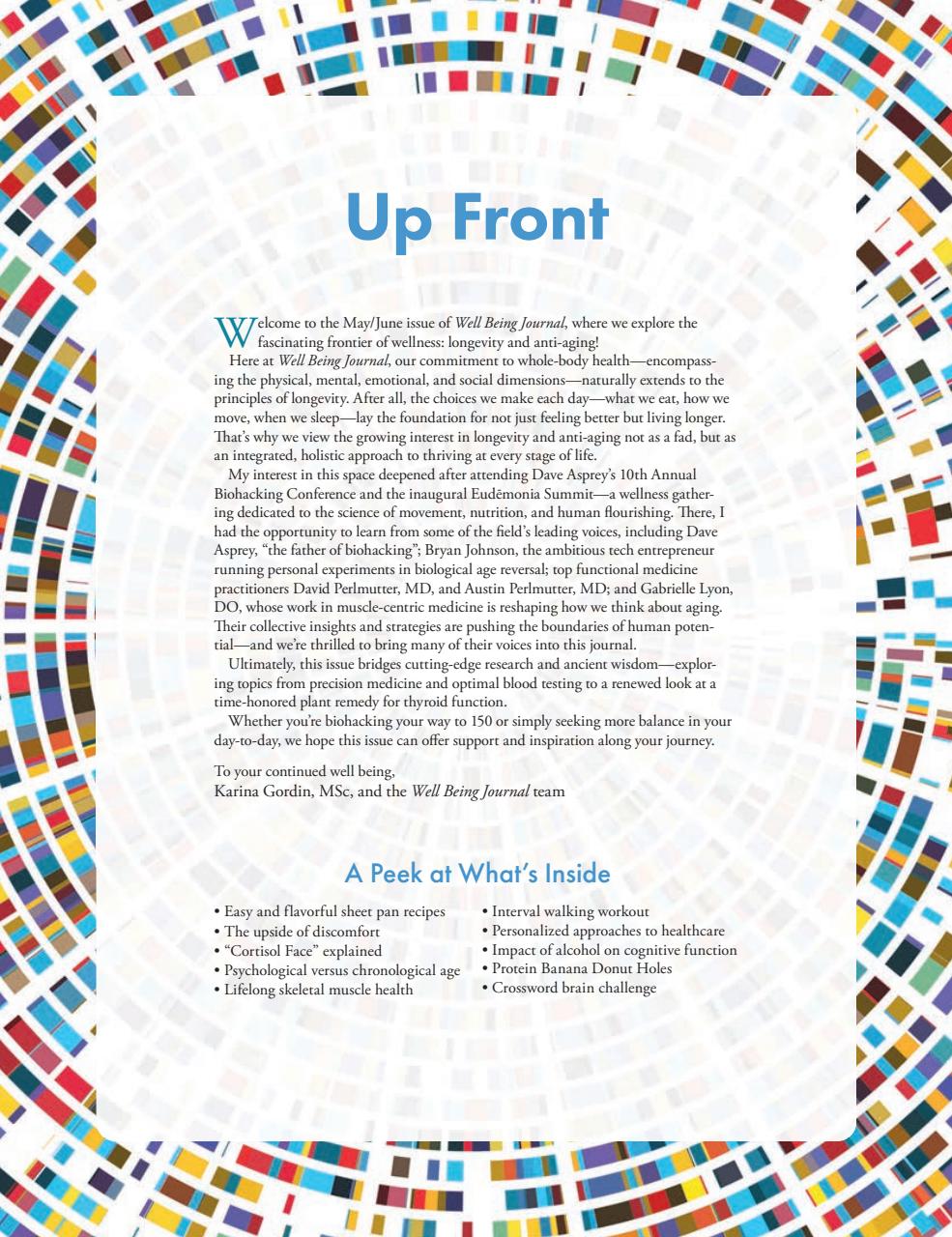 Well Being Journal Preview Pages