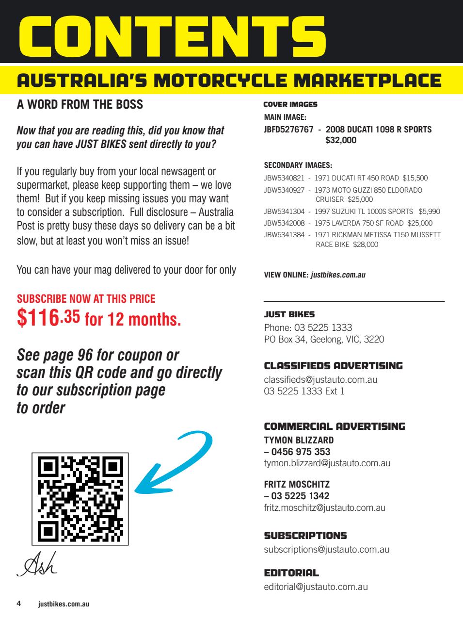 JUST BIKES Preview Pages