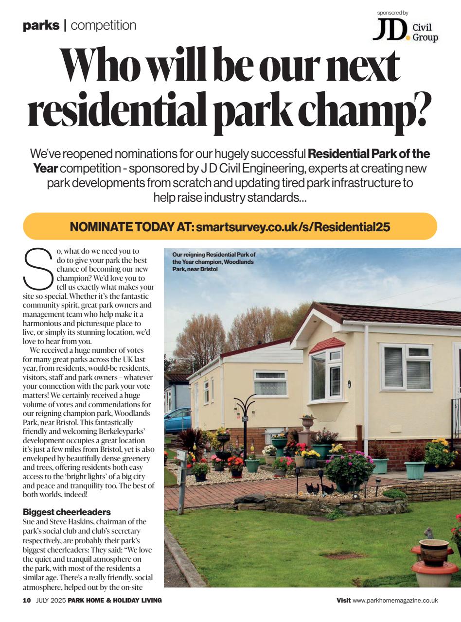 Park Home & Holiday Living Preview Pages