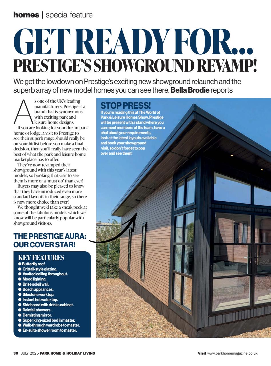 Park Home & Holiday Living Preview Pages
