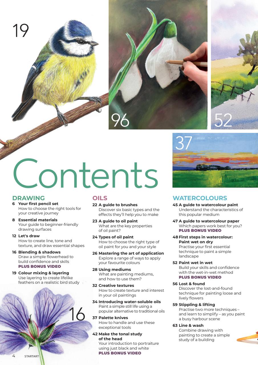 Start Art Preview Pages