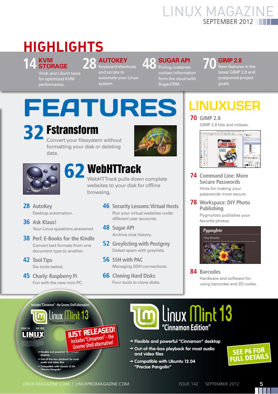 Linux Magazine Preview Pages