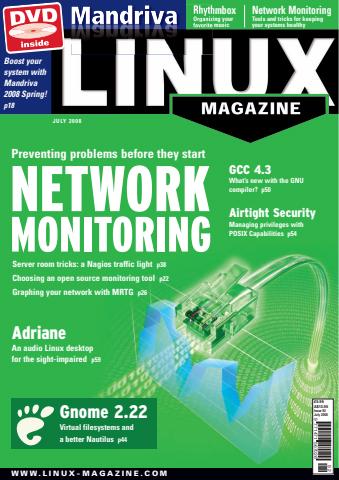 Linux Magazine issue July 2008