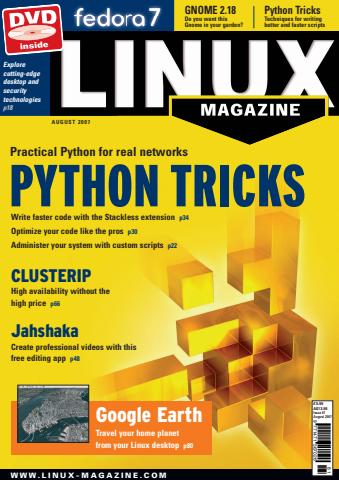 Linux Magazine issue August 2007