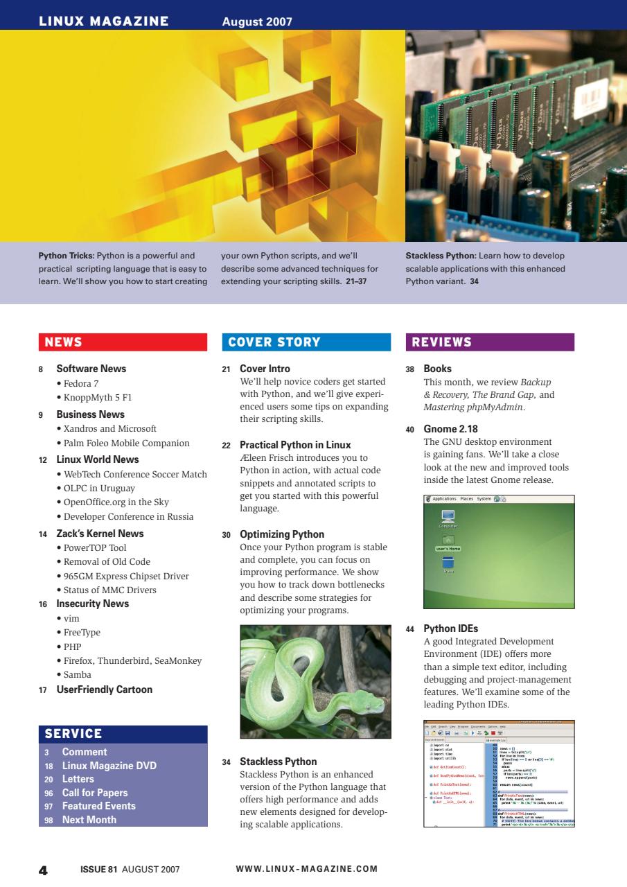 Linux Magazine Preview Pages