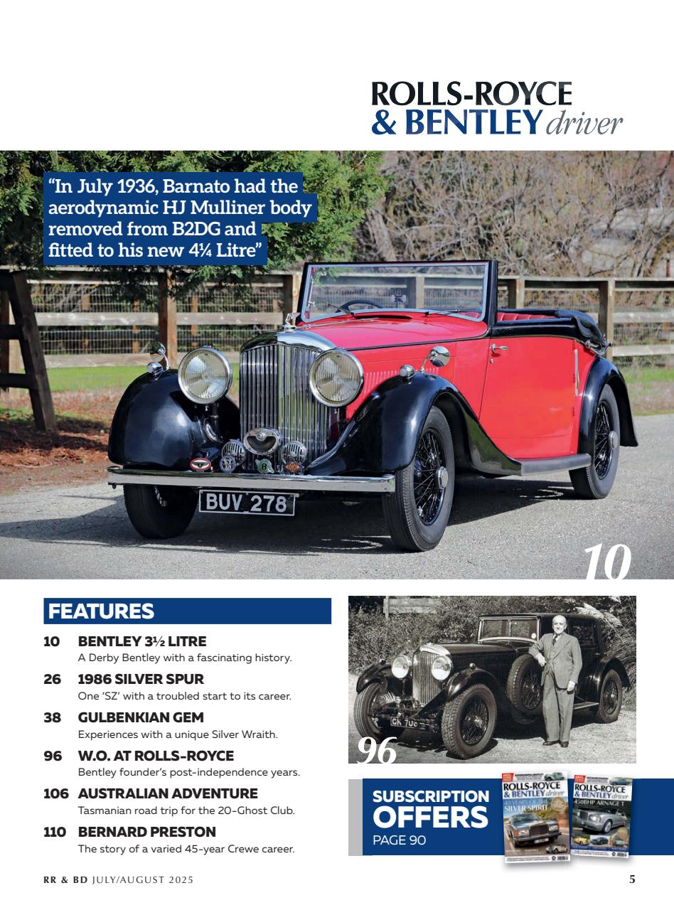 Rolls-Royce & Bentley Driver Preview Pages