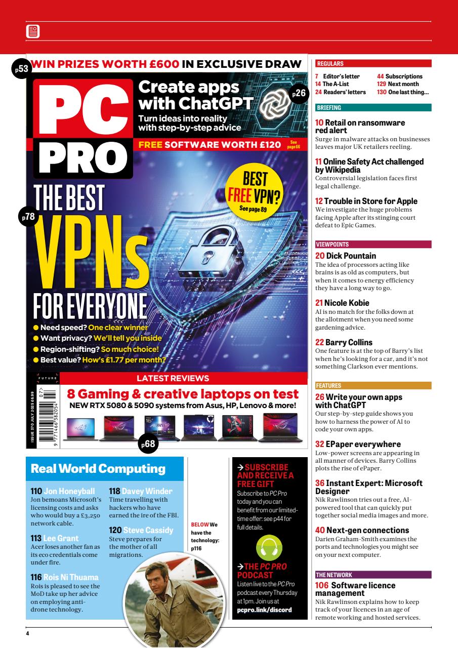 PC Pro Preview Pages