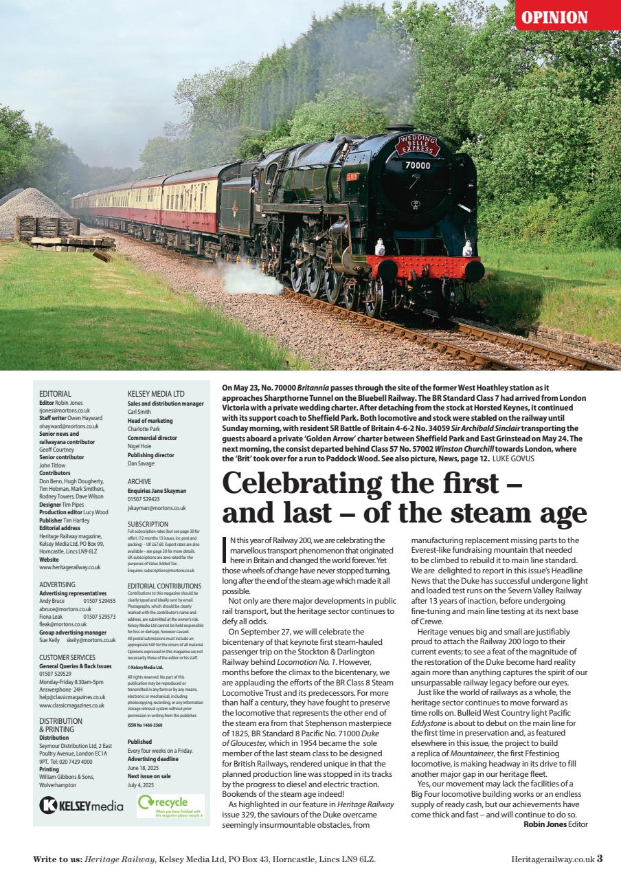 Heritage Railway Preview Pages