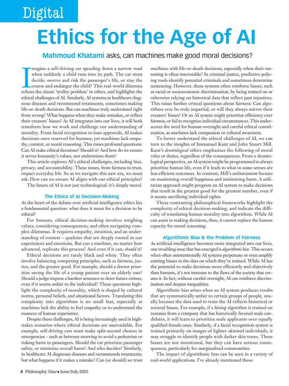 Philosophy Now Preview Pages