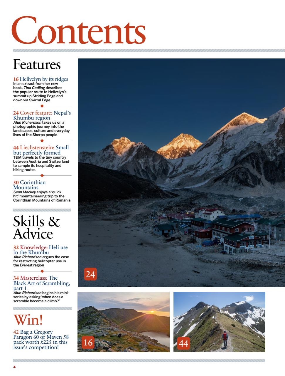 Trek & Mountain Magazine Preview Pages