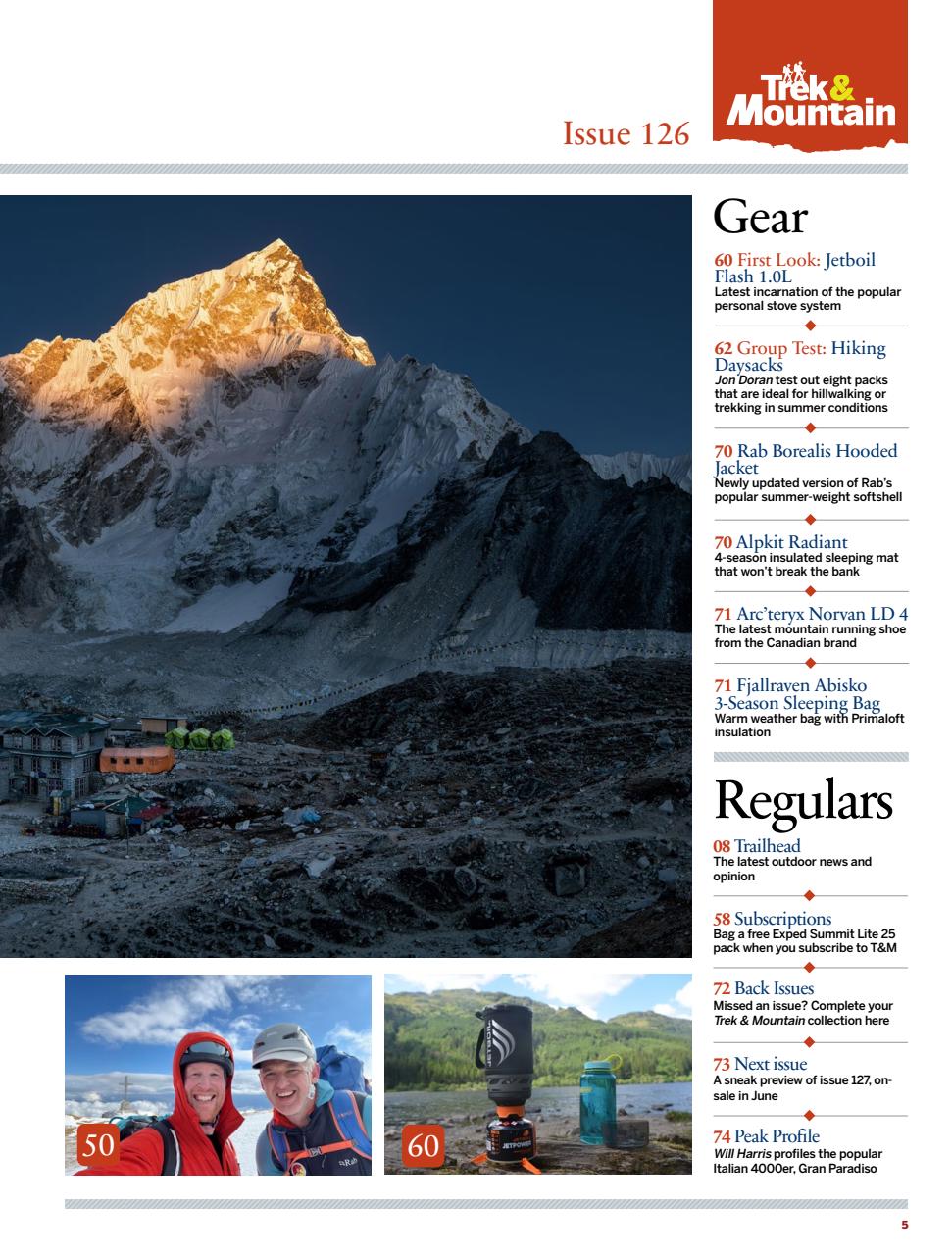Trek & Mountain Magazine Preview Pages