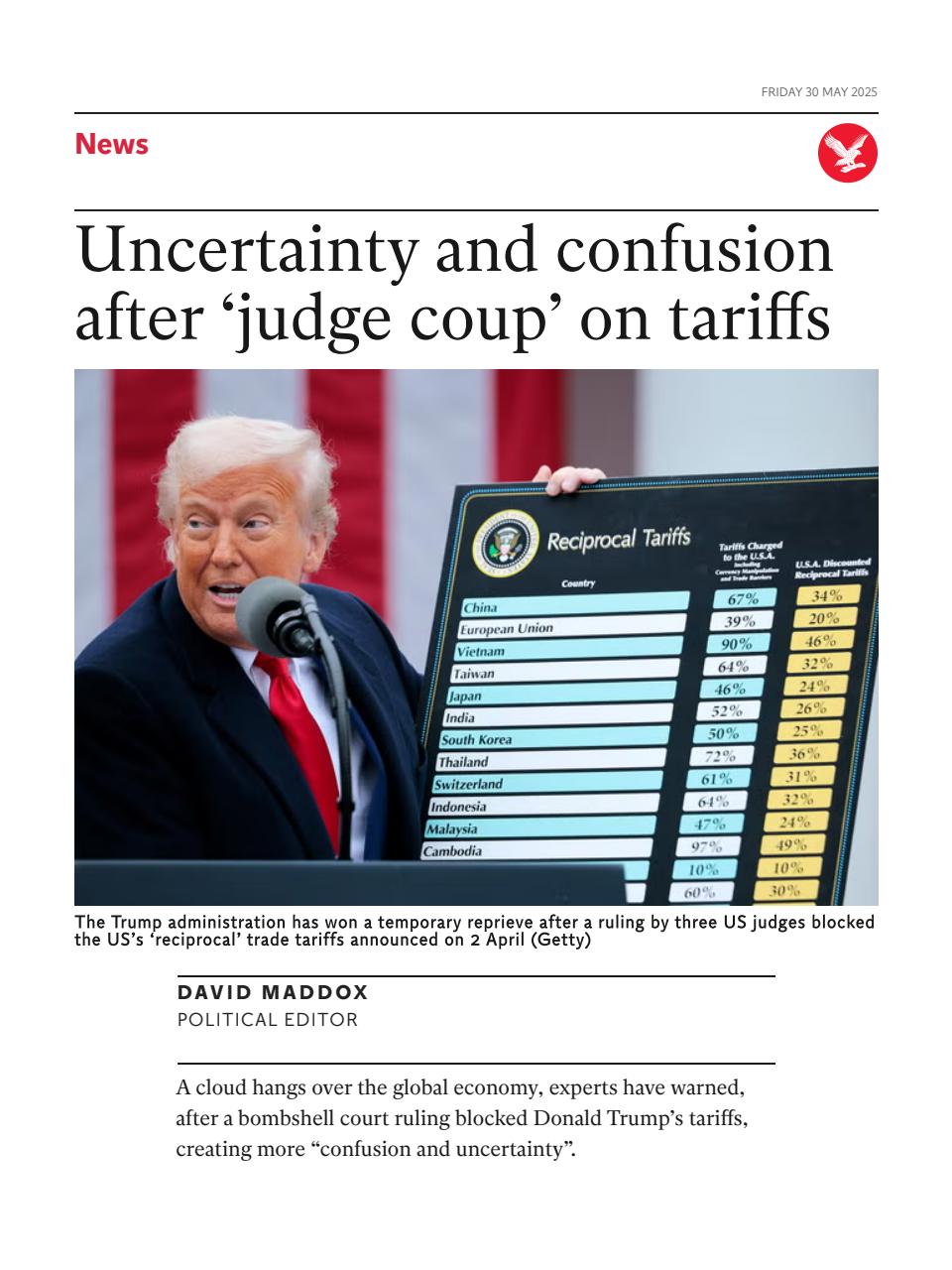 The Independent Daily Edition Newspaper Preview Pages