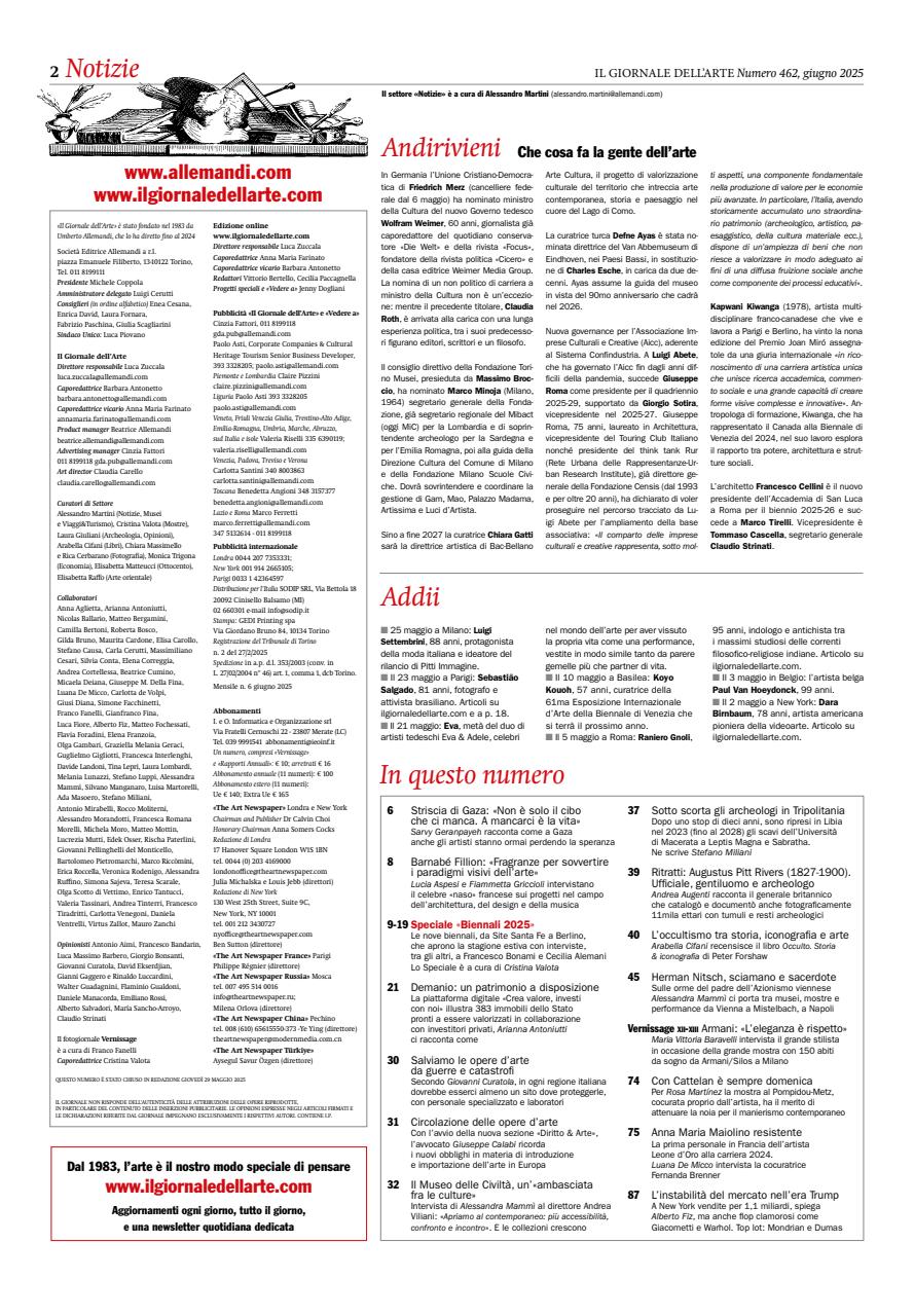 Il Giornale Dell’Arte Preview Pages