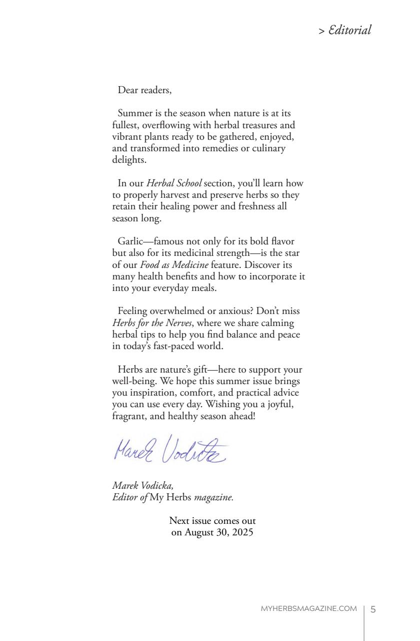 My Herbs Magazine Preview Pages