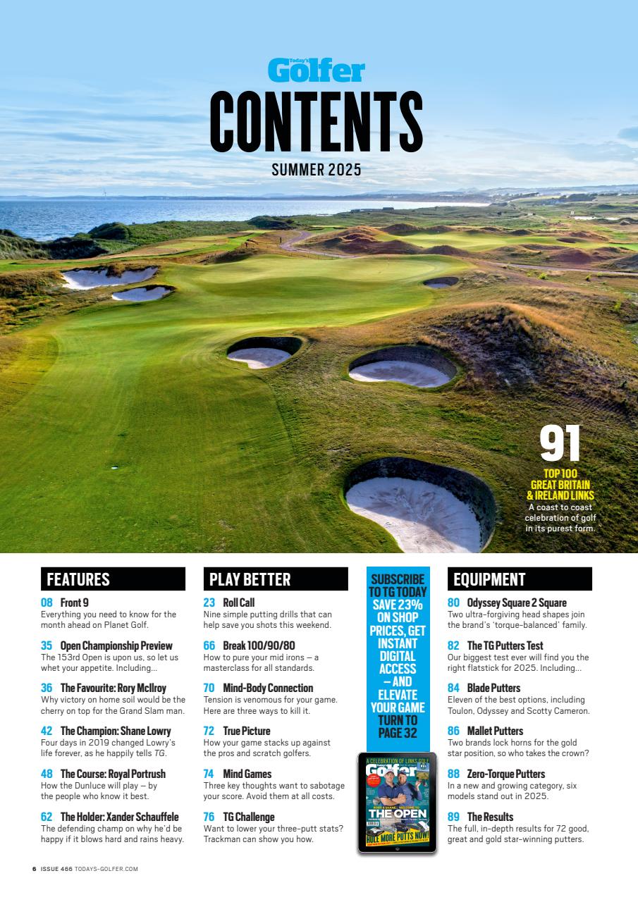 Today's Golfer Preview Pages