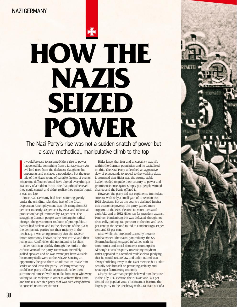 About History Bookazine - History of Nazi Germany Sixth Edition Back Issue