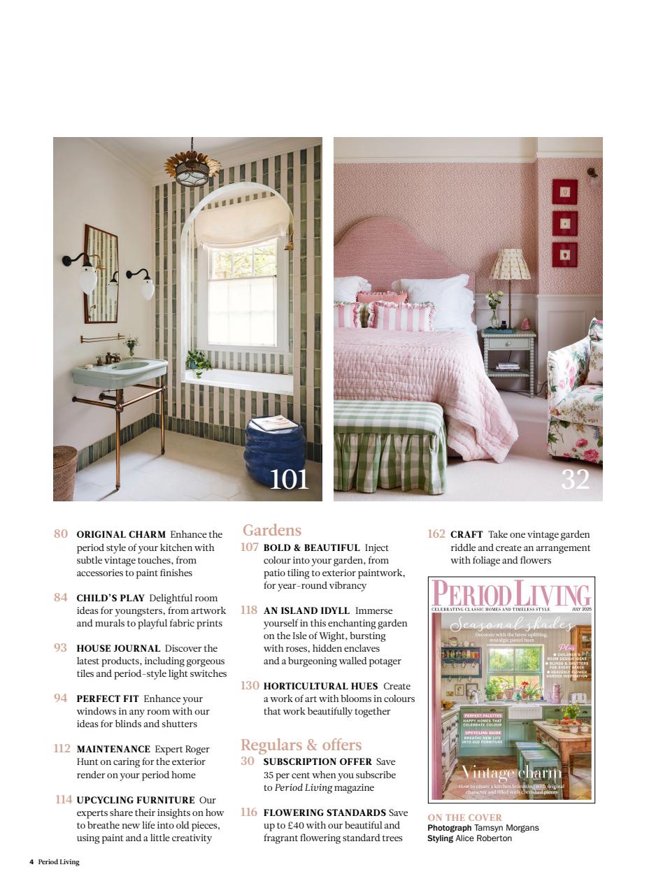 Period Living Magazine Preview Pages