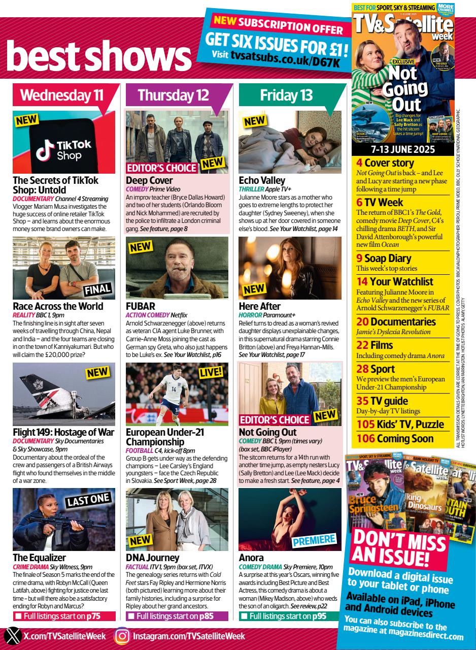 TV & Satellite Week Preview Pages