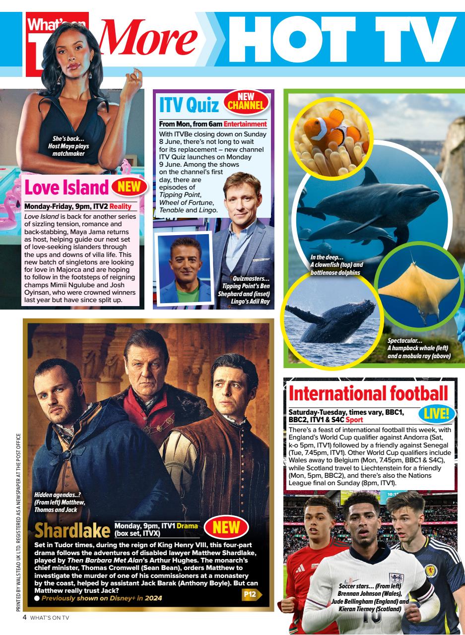 What's on TV Preview Pages