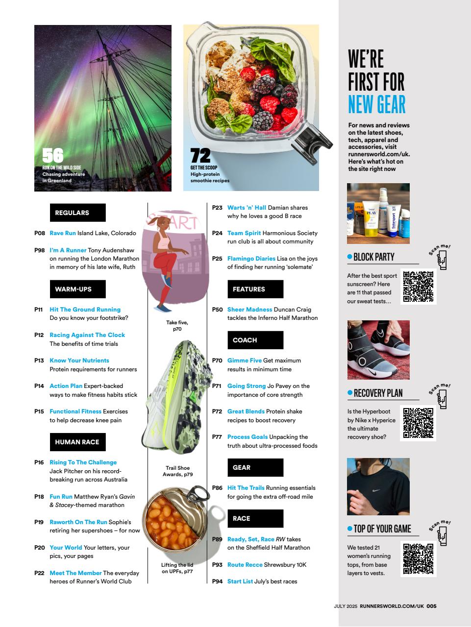 Runner's World Preview Pages