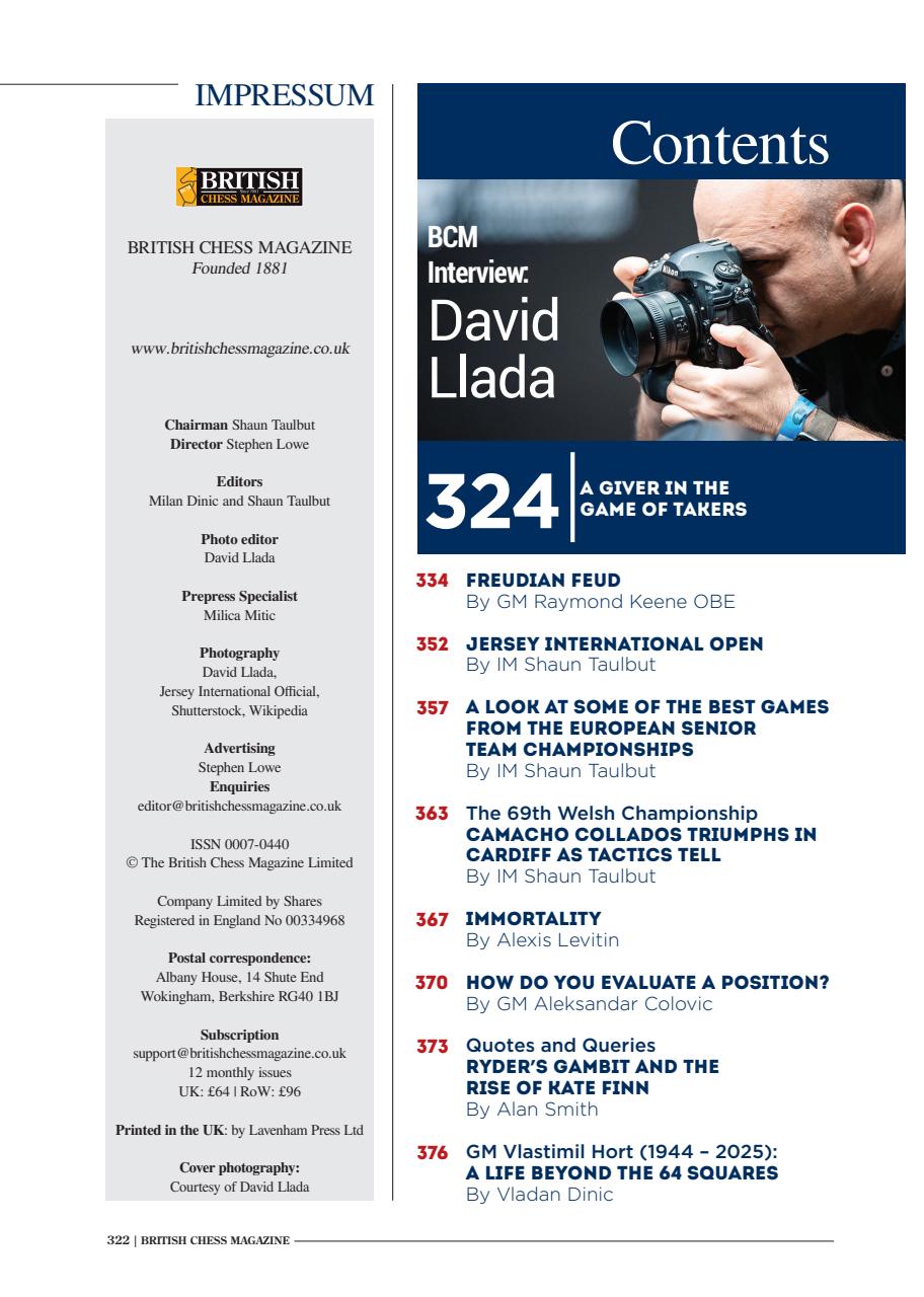 British Chess Magazine Preview Pages