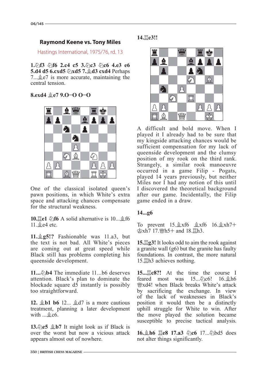 British Chess Magazine Preview Pages
