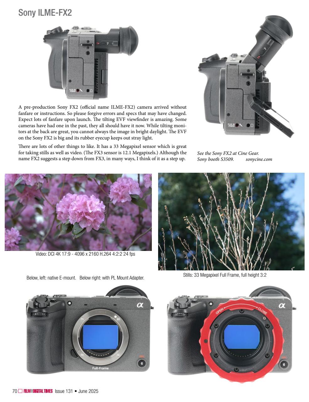 Film and Digital Times Preview Pages