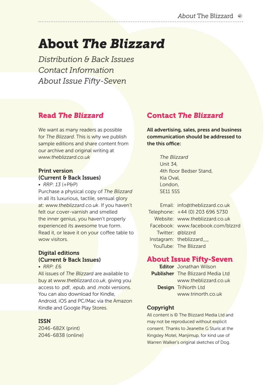 The Blizzard Preview Pages